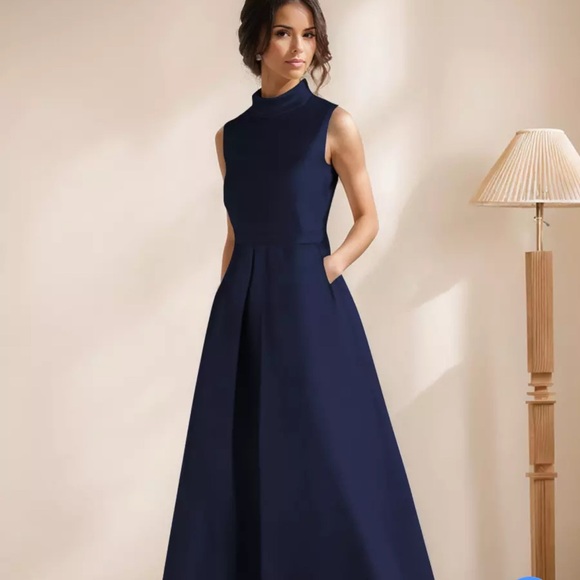 Milanoo Dresses & Skirts - Milano Navy Sleeveless Maxi Dress